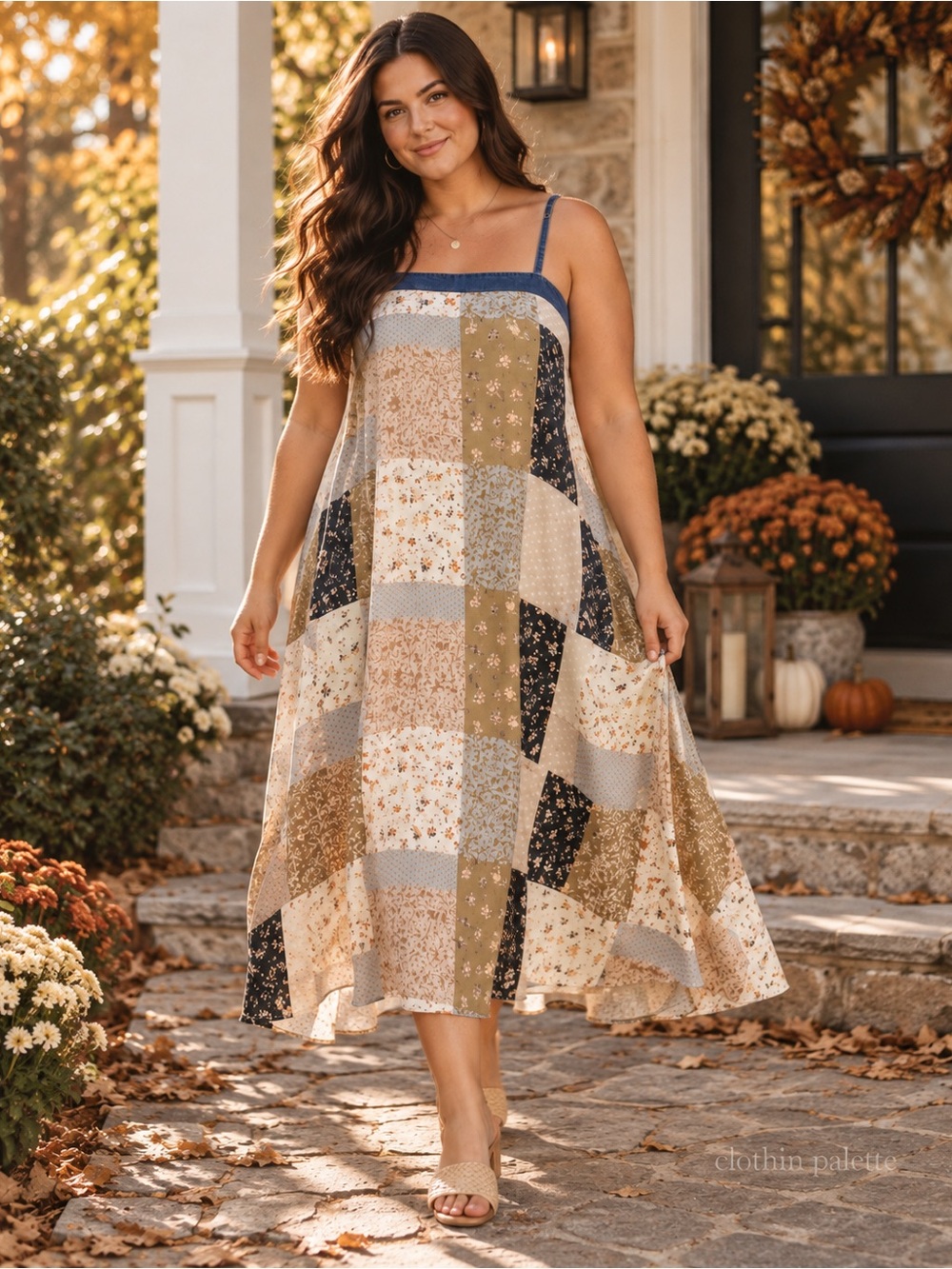 NWT Orange Creek Piper & Scoot Herman Patchwork Dress 1X